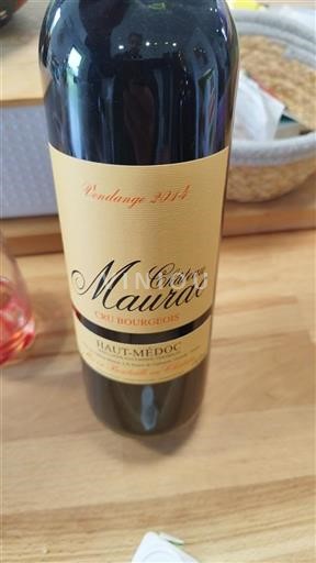 Bordeaux Haut-Médoc Cru Bourgeois Château Maurac 2014
