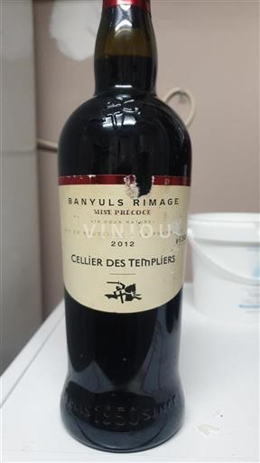 Roussillon Banyuls Cellier Des Templiers Mise Précoce 2012