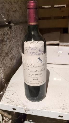 Vin Rouge sec La Demoiselle de Sociando-Mallet Sociando-Mallet 1996 France Bordeaux Haut-Médoc