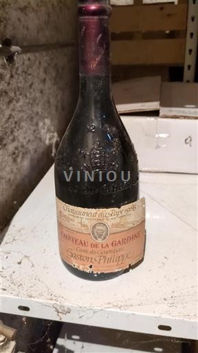 Rhônedalen Châteauneuf-du-Pape Château La Gardine des Générations Gaston Philippe 1996