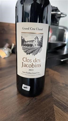 Bordeaux Saint-Émilion Grand Cru Clos Des Jacobins 2013