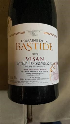Rhônen laakso Côtes-du-rhône-villages Domaine La Bastide 2019