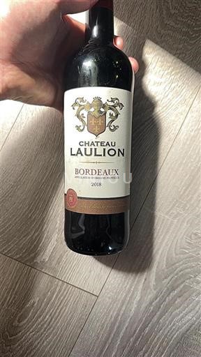 Vin Rouge sec Château Laulion 2018 France Bordeaux