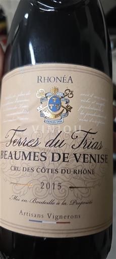 Rhônevallei Beaumes de Venise Rhoneas Terres du Trias 2015