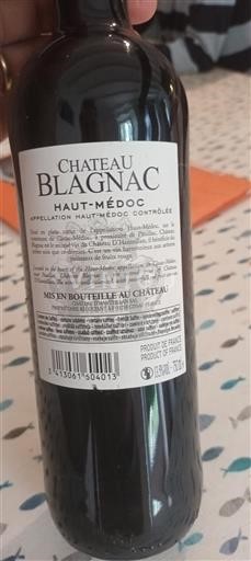 Bordeaux Haut-Médoc Château Blagnac 2016