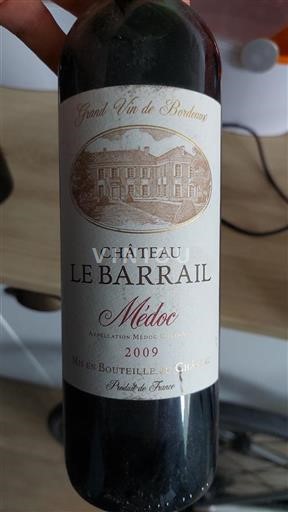 Bordeaux Médoc Château Le Barrail 2009