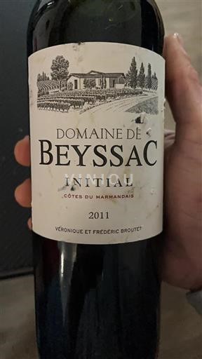 Sud-Ouest Côtes-du-marmandais Domaine Beyssac Initial 2011