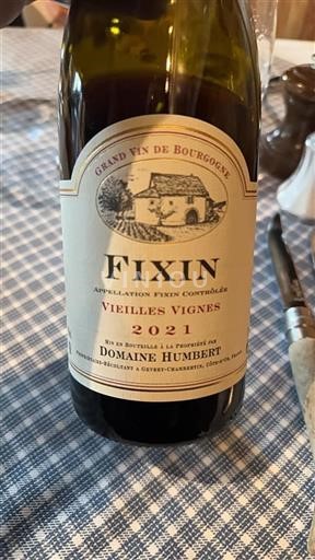 Bourgogne Fixin Domaine Humbert Vieilles Vignes 2021