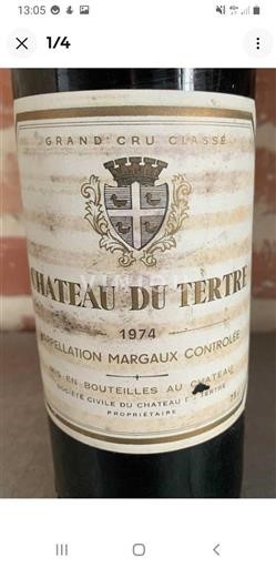 Bordeaux Margaux Grand Cru Château Tertre 1974
