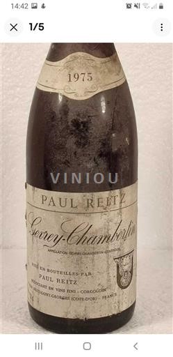 Borgogna Gevrey-Chambertin Paul Reitz 1975