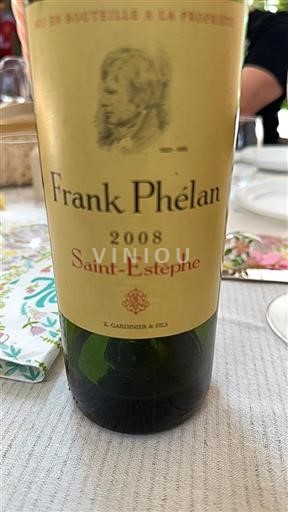 Bordeaux Saint-Estèphe Frank Phélan 2008