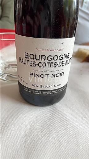 Bourgondië Hautes Côtes de Nuits Moillardgrivot Niet-geïntegreerd