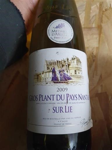 Vallée de la Loire Gros-plant-du-pays-nantais Vins Du Terroir Sur Lie 2009