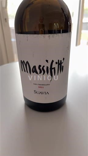Vin Blanc sec Massifitti Suavia 2021 Italie Vénétie