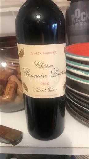 Bordeaux Saint-Julien Grand Cru Château Branaireducru 2016