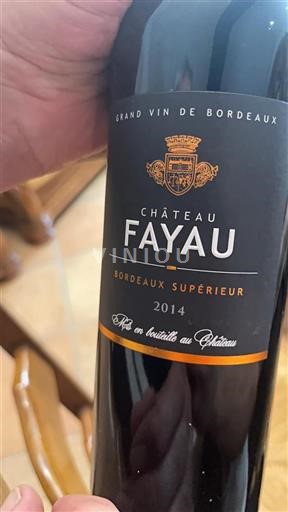 Bordeaux Bordeaux supérieur Château Fayau 2014