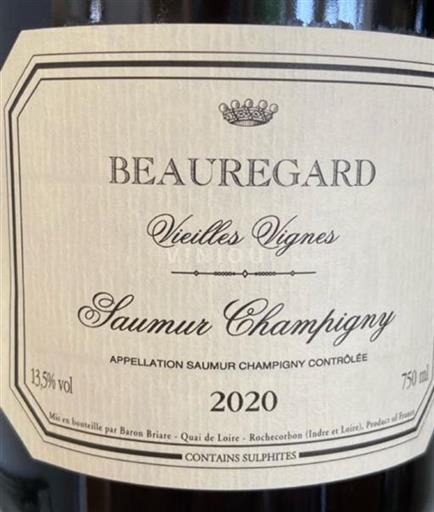 Valle della Loira Saumur-Champigny Baron Briare (marc Brédif) Beauregard vieilles vignes 2020