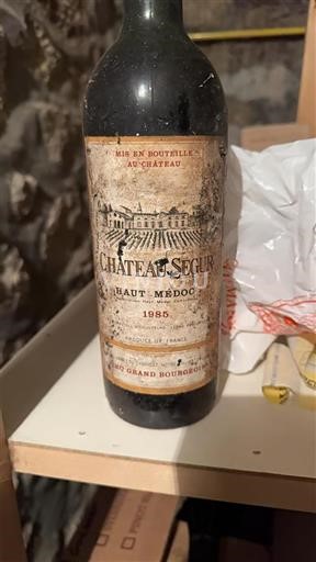 Vin Rouge sec Château Ségur 1985 France Bordeaux Haut-Médoc Cru Bourgeois