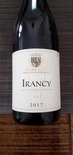 Burgundy Irancy Marsigny 2017