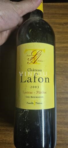 Bordeaux Listrac-Médoc Cru Bourgeois Château Lafon 2003