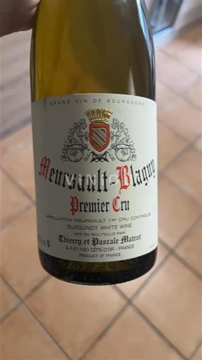 Bourgogne Premier Cru Thierry Et Pascale Matrot Premier Cru Non Millésimé