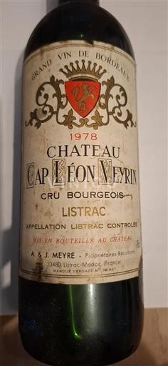 Bordeaux Listrac-Médoc Château Cap Léon Veyrin 1978