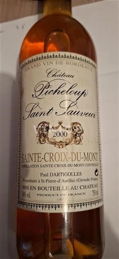 Bordeaux Sainte-Croix-Du-Mont Château Picheloup Saint Sauveur 2000
