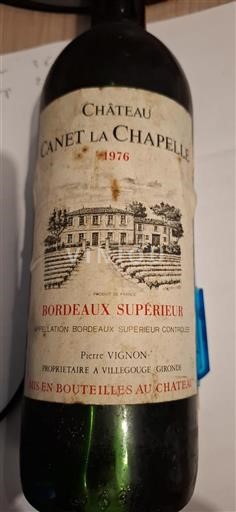 Burdeos Bordeaux superior Château Canet La Chapelle 1976