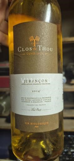 Sudoeste Jurançon Clos Thou Julie 2014
