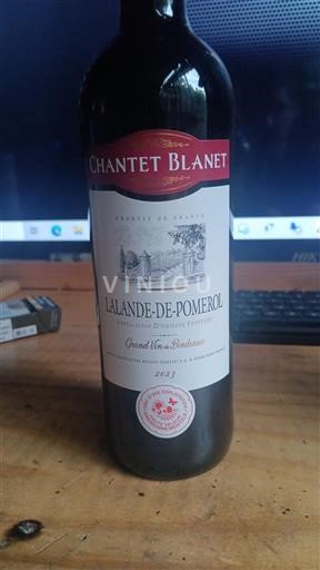 Bordeaux Lalande-de-Pomerol Château Chantet Blanet 2023