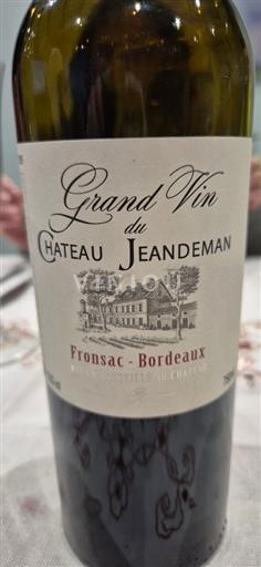 Burdeos Fronsac Château Jeandeman Grand Vin Sin añada