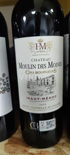 Bordeaux Haut-Médoc Cru Bourgeois Château Moulin Des Moines 2020