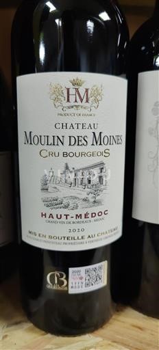 Bordeaux Haut-Médoc Château Moulin Des Moines Cru Bourgeois 2020