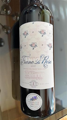 Burdeos Saint-Émilion Grand Cru Château Franc La Rose 2017
