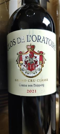Bordeaux Saint-Émilion Grand Cru Clos De L'oratoire 2021