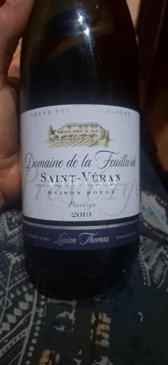 Bourgogne Saint-Véran Domaine La Feuillarde Prestige 2019
