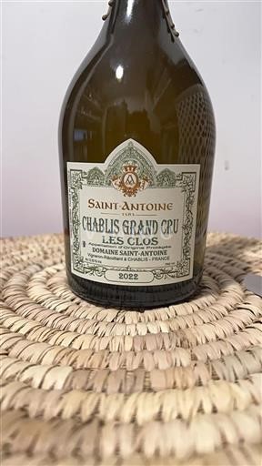 Borgonha Chablis Grand Cru Grand Cru Domaine Saintantoine Les Clos 2022