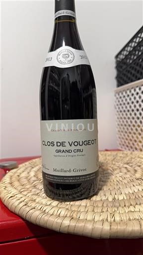 Vin Rouge sec Moillard-Grivot 2013 France Bourgogne Clos-de-vougeot Grand Cru