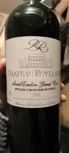 Bordéus Saint-Émilion Grand Cru Château Roylland 2001