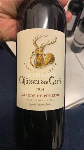 Bordeaux Lalande-de-Pomerol Château Des Cerfs Grande Réserve 2014