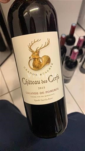 Bordeaux Lalande-de-Pomerol Château Des Cerfs Grande Réserve 2015