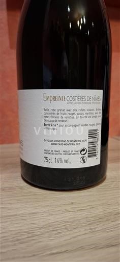 Rona dolina Costières de Nîmes Cave Des Vignerons De Montfrin Empreinte 2021