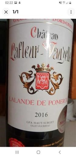 Bordeaux Lalande-de-Pomerol Château Lafleur Vauzelle 2016
