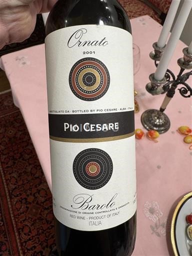 Piemonte Barolo Pio Cesare Ornato 2001