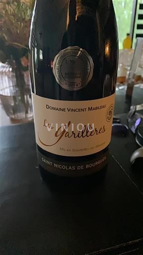 Vallée de la Loire Saint-Nicolas-De-Bourgueil Domaine Vincent Mabileau Les Garillières 2023
