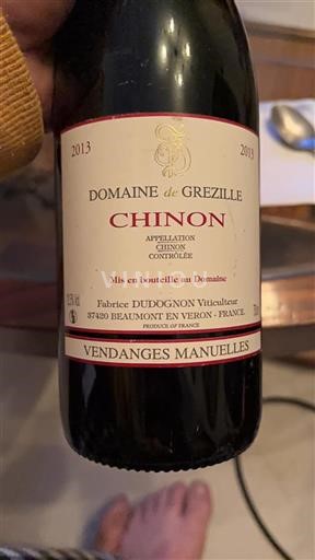Vallée de la Loire Chinon Domaine Grézille 2013
