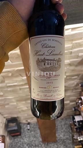 Bordeaux Blaye-Côtes-de-Bordeaux Château Hautlambert 2015