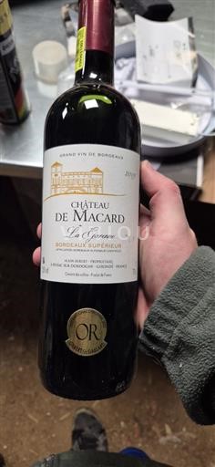 Bordeaux Bordeaux Supérieur Château Macard La Garence 2019