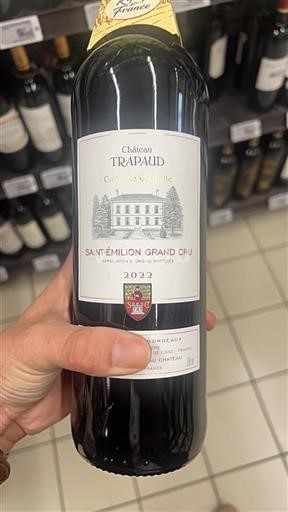 Vin Rouge sec Cuv%c3%a9e La Chapelle Château Trapaud 2022 France Bordeaux Saint-Émilion Grand Cru AOC Grand Cru