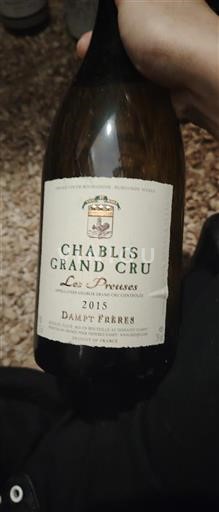 Bourgogne Chablis grand cru Grand Cru Domaine Damt Frères Les Preuses 2015